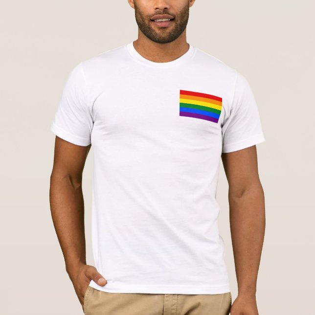 T-shirt Fierté arc-en-ciel (Devant)