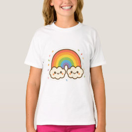 T-shirt Fierté arc-en-ciel colorée Kawaii