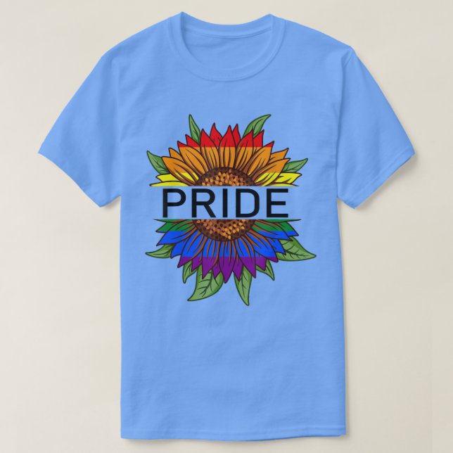 T-shirt Fierté Arc-en-ciel Flag Fierté LGBT Pride Mont (Design devant)