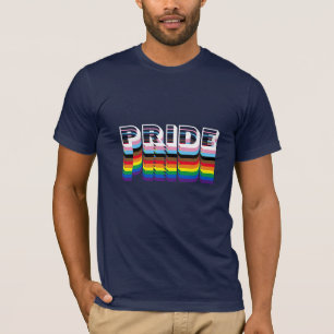 T-shirt Fierté arc-en-ciel inclus lgbtq typographie modern