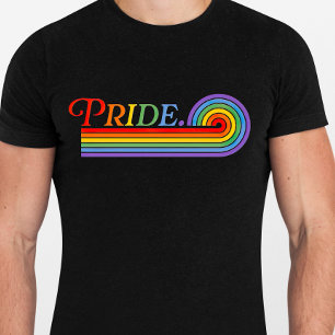 T-shirt Fierté arc-en-ciel LGBTQ - Basique foncé masculin