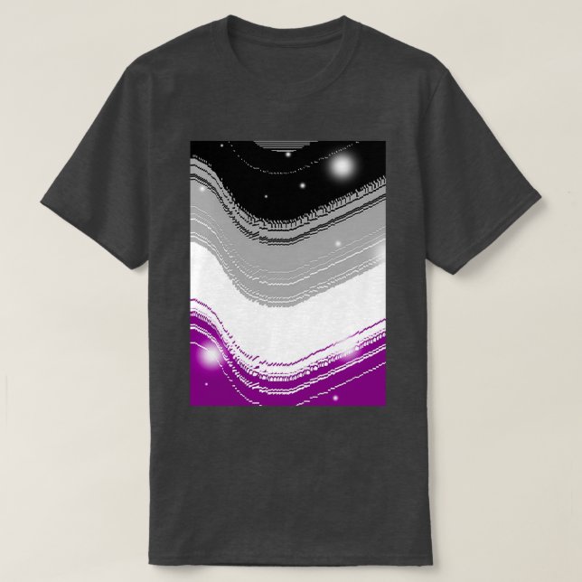 T-shirt fierté asexuée (Design devant)