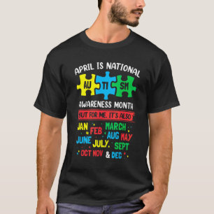 T-shirt Fierté Autistique Sensibilisation au Trouble du Sp