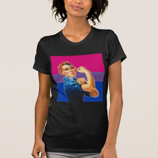 T-shirt Fierté bisexuelle de femme (Devant)