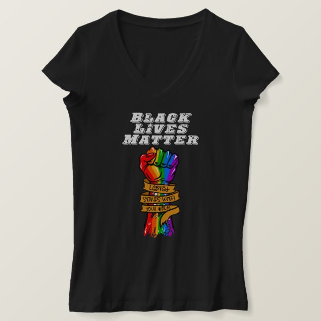 T-shirt Fierté Blm lgbt (Design devant)