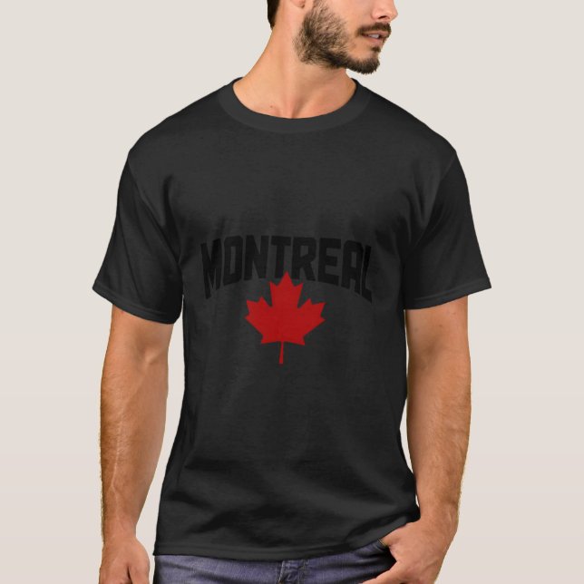 T-shirt Fierté canadienne de la feuille d'érable de Montré (Devant)