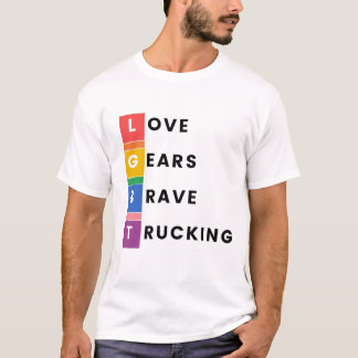 T-shirt Fierté dans chaque mille : LGBT Trucking Design