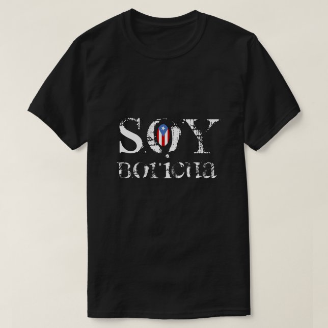 T-shirt Fierté de Boricua de soja (Design devant)