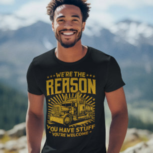 T-shirt Fierté de camionnage affichée par le design artist