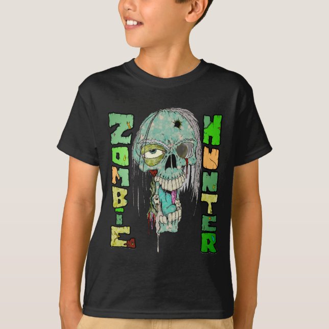 T-shirt Fierté de chasseur zombie (Devant)