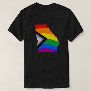 T-shirt Fierté de l'État de Géorgie LGBTQ Progress Pride