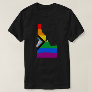 T-shirt Fierté de l'État de l'Idaho LGBTQ Progress Pride