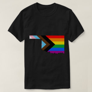 T-shirt Fierté de l'État de l'Oklahoma LGBTQ Progress Prid