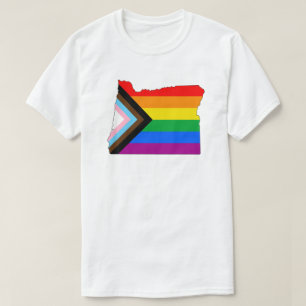T-shirt Fierté de l'État de l'Oregon LGBTQ Progress Pride