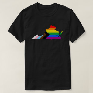 T-shirt Fierté de l'État de Virginie LGBTQ Progress Pride