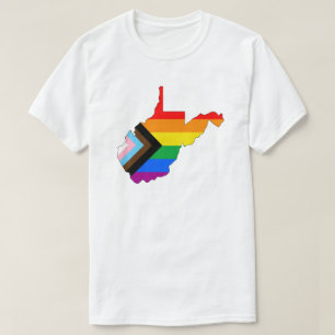 T-shirt Fierté de l'État de Virginie-Occidentale LGBTQ Pro
