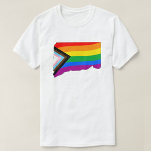 T-shirt Fierté de l'État du Connecticut LGBTQ Progress Pri