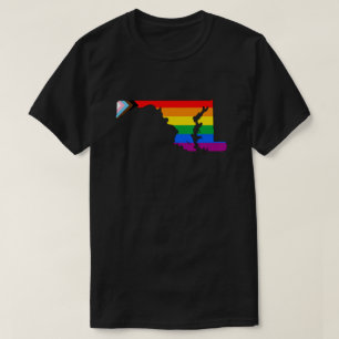 T-shirt Fierté de l'État du Maryland LGBTQ Progress Pride