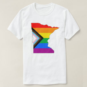 T-shirt Fierté de l'État du Minnesota LGBTQ Progress Pride