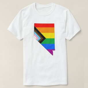 T-shirt Fierté de l'État du Nevada LGBTQ Progress Pride