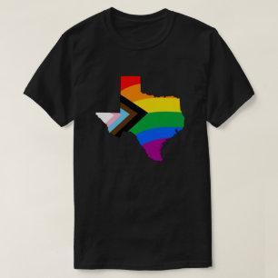 T-shirt Fierté de l'État du Texas LGBTQ Progress Pride