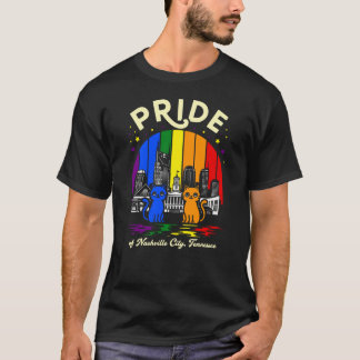 T-shirt Fierté de Nashville City Tennessee Cats Arc-en-cie