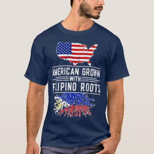 T-shirt Fierté des racines philippines américaines grandis