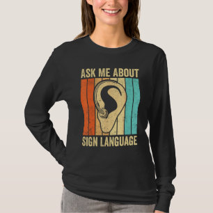 T-shirt Fierté des Sourds Sensibilisation à la langue des
