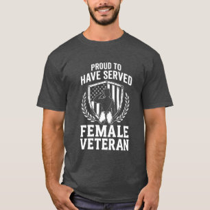 T-shirt Fierté des vétérans fiers d'avoir servi Patriotiqu