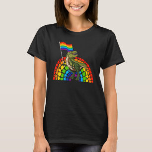 T-shirt Fierté Dinosaure LGBT Gay Lesbienne Transgenre Tra
