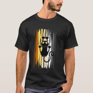 T-shirt Fierté d'ours drôle Chat noir griffe des marques d