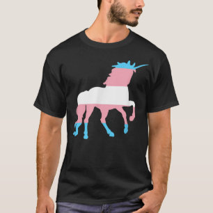 T-shirt Fierté Drapeau Transgenre    UnicornTrans LGBTQ Te