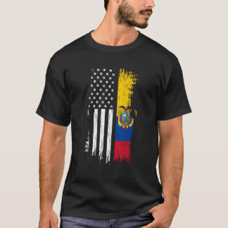T-shirt Fierté du drapeau équatorien américain Équateur Us
