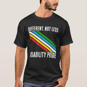 T-shirt Fierté du handicap : différent, pas moins