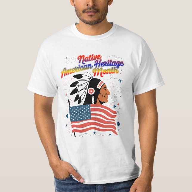 T-shirt Fierté du Mois du patrimoine amérindien (Devant)