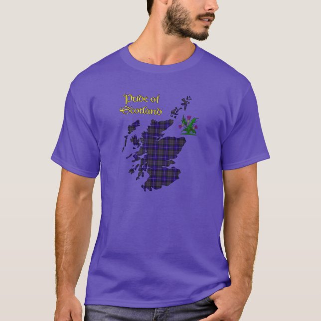T-shirt Fierté écossaise Tartan (Devant)