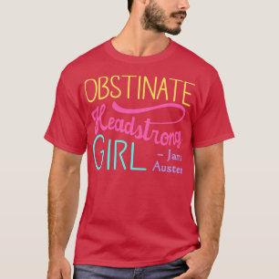 T-shirt Fierté et préjugé Citation II Couleurs vives