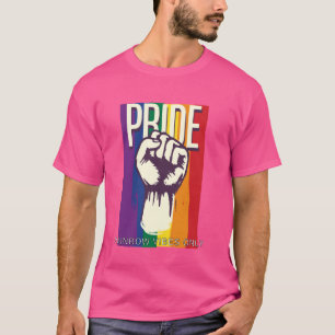 T-shirt Fierté gay déhanchement trop Glam Amour yaas reine