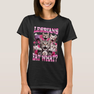 T-shirt Fierté Gay Lesbiennes Mangent Quoi Queer Lgbtq Mem