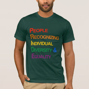 T-SHIRT FIERTÉ : LES GENS IDENTIFIANT LA DIVERSITÉ