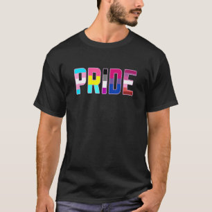 T-shirt Fierté LGBT drapeaux pour Pan Trans Bi Lesbian Ase