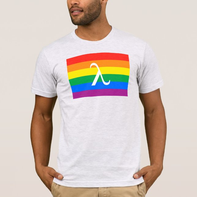 T-shirt Fierté LGBT et activisme Lambda (Devant)
