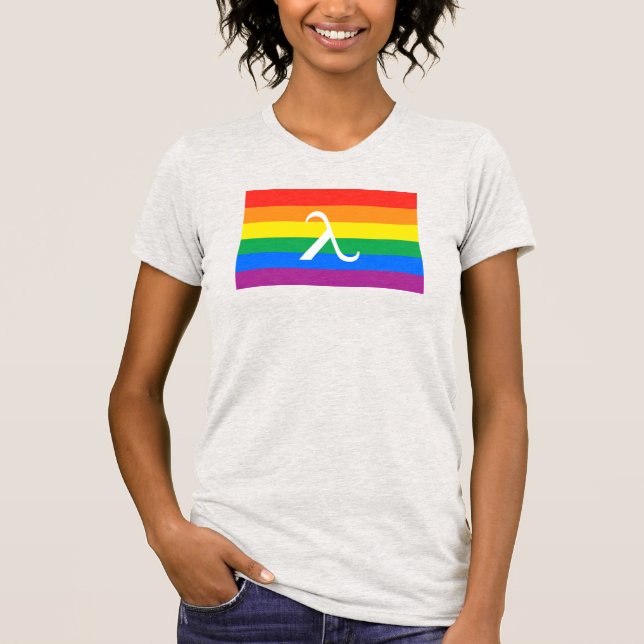 T-shirt Fierté LGBT et activisme Lambda (Devant)
