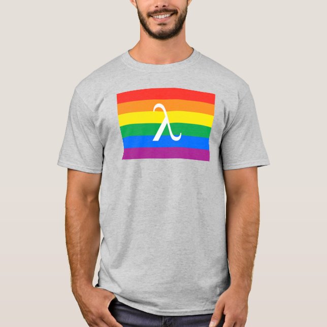 T-shirt Fierté LGBT et activisme Lambda (Devant)