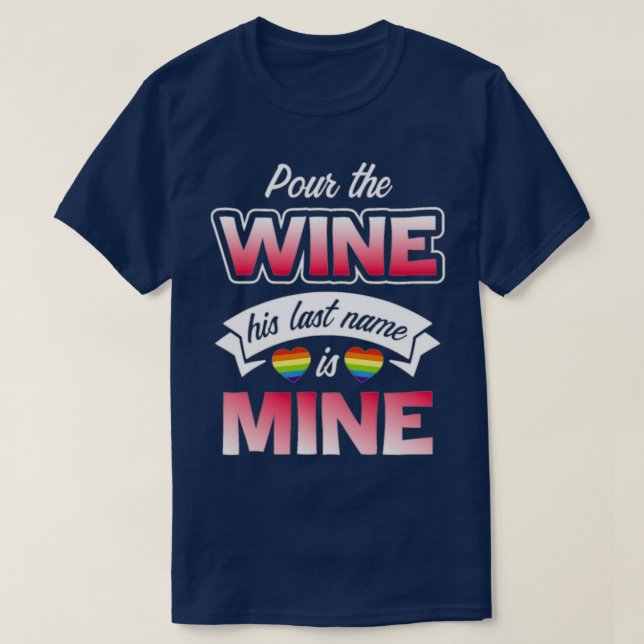 T-shirt Fierté Lgbt Gay Enterrement de vie de garçon Pour  (Design devant)