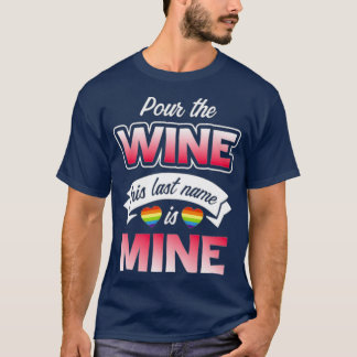 T-shirt Fierté LGBT Gay Enterrement de Vie de Garçon Vin