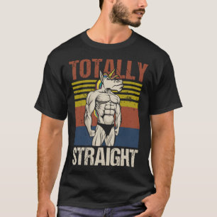 T-shirt Fierté LGBTQ Gay Licorne totalement hétéro 6