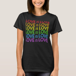 T-shirt Fierté Marche Arc-en-ciel Lgbt Égalité L'amour est