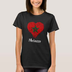 T-shirt Fierté marocaine Maroc Coeur Racines marocaines Ma