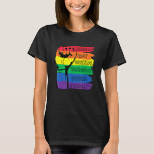 T-shirt Fierté Mois Merch Lgbt Rainbow Poing Lgbtq Gay Pri